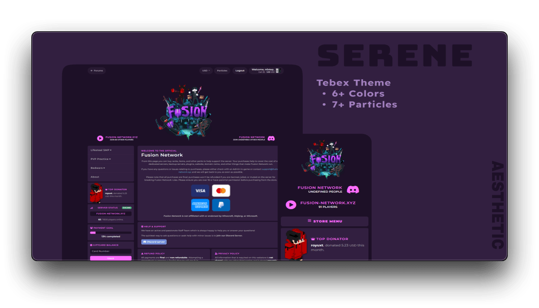 Serene Tebex Theme